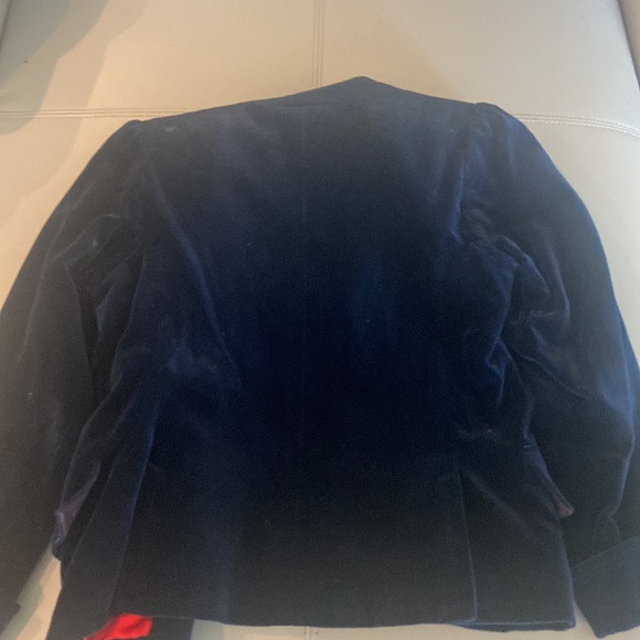 🇫🇷YSL BLUE VELVET VINTAGE COAT - Picture 7 of 12